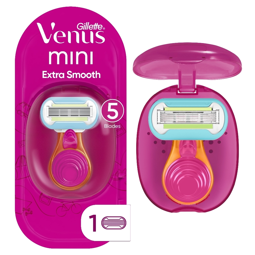 5 x Gillette Venus Snap Cosmo Pink with Extra Smooth on-the-Go Razor